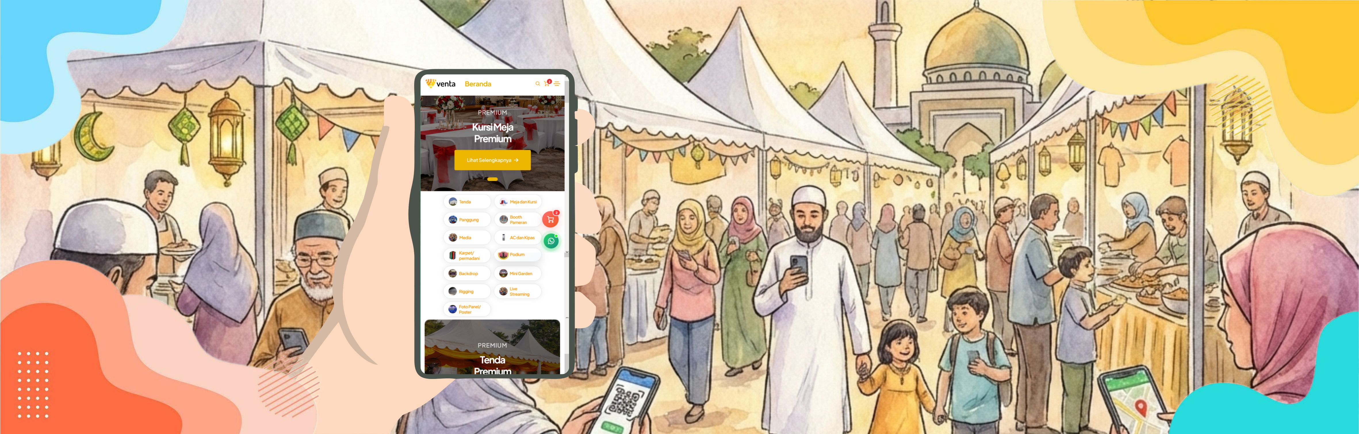 Butuh peralatan acara? Yuk, pesan online