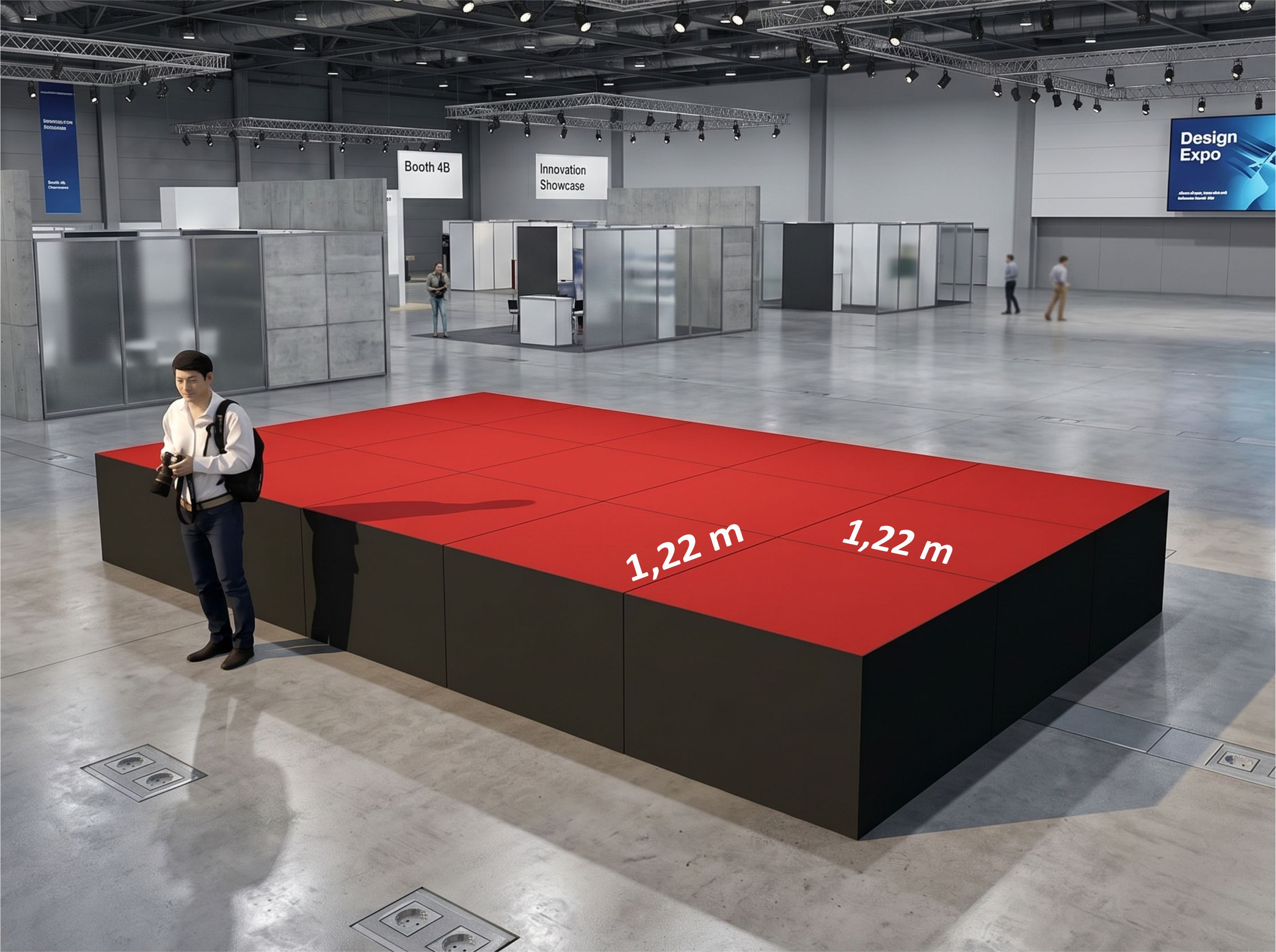 Sewa Panggung Modular Tinggi 80 cm