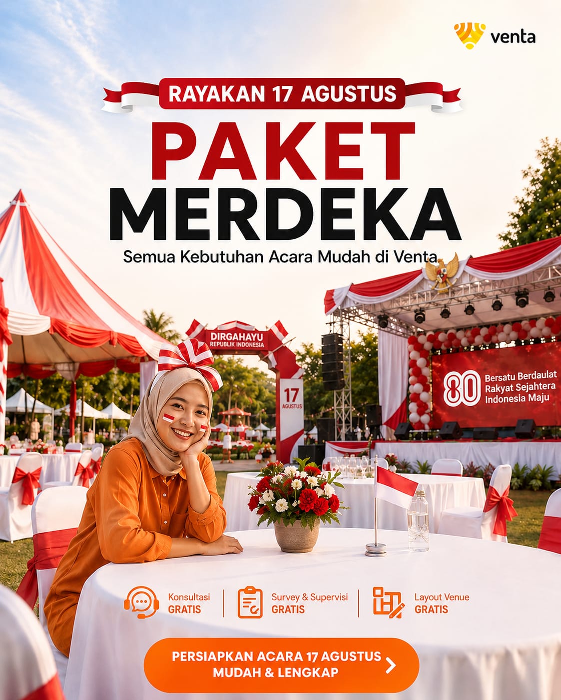 Paket sewa Paket Merdeka 17 Agustus